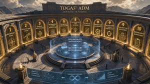 TOGAF framework visual — ADM cycle, content metamodel, and enterprise architecture method for practitioners