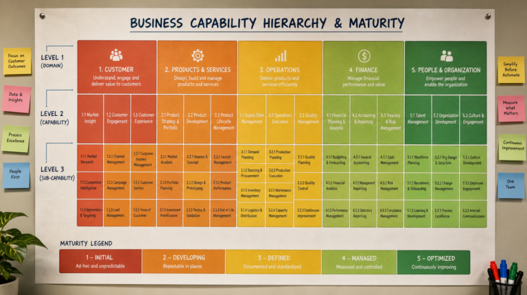 Business Capability Map Structure